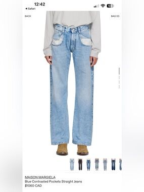 Maison Margiela - Light Blue Wide-Leg Women’s Jeans